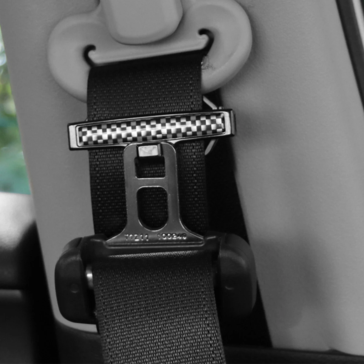 2pcs Car Seat Belt Clips Non-slip Seatbelt Adjuster Buckle Adjustable Safety Belt Stopper Clamp Retainer Fixed Clip Auto Styling