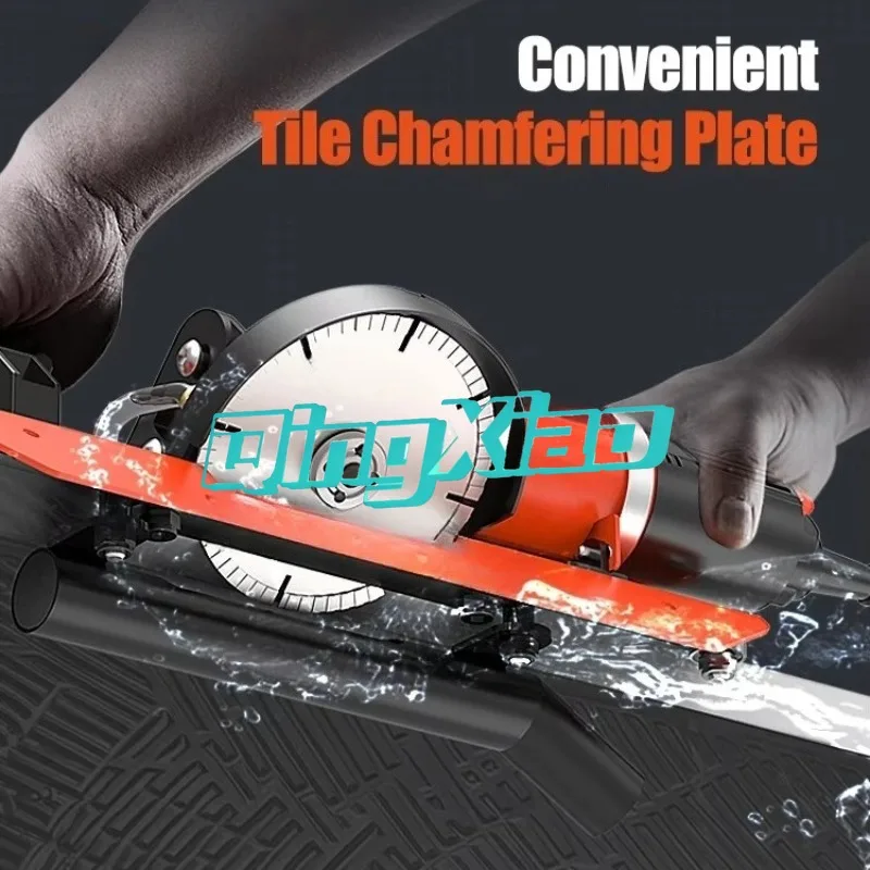 Handheld Electric Tile Chamfering Machine 45 Degree Angle Bevel Cutter Dustless Mitre Tool For Porcelain Marble Seamless Corner view 3