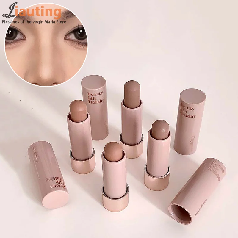 คอนซีลเลอร์เนื้อแมทท์แบบแท่ง ช่วยปกปิดริ้วรอย ติดทนนาน สร้างมิติ 3 มิติ ใช้ได้กับจมูก กันน้ำ ไฮไลท์หน้า ช่วยให้ผิวสว่างขึ้น แต่งหน้าคอนทัวร์