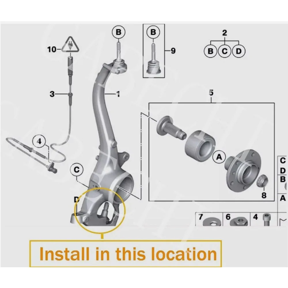 For Rolls Royce Phantom Front Suspension Control Bent Arm bushing kit 31120409267