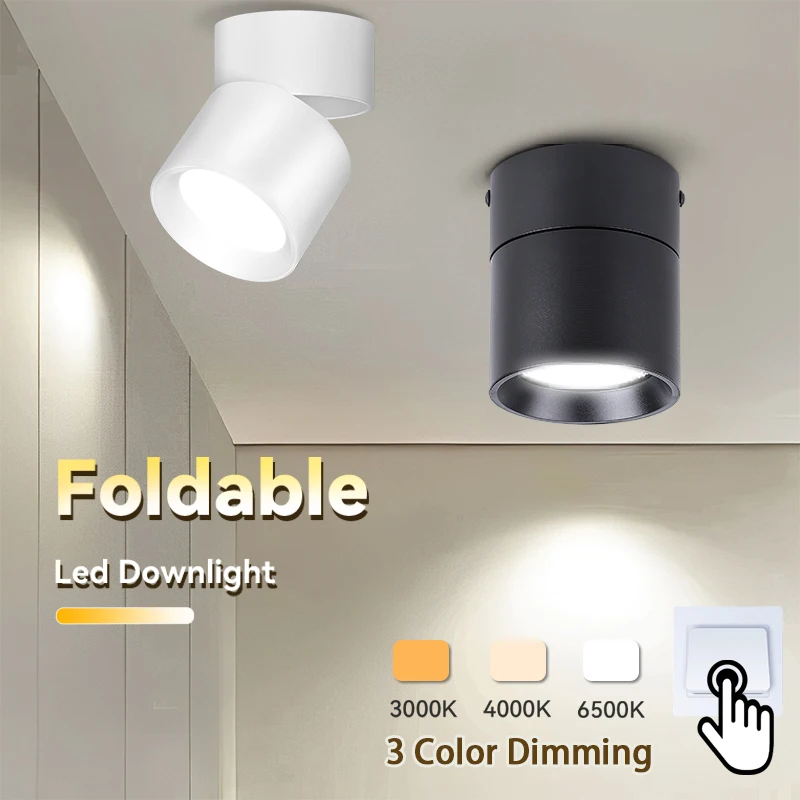 LED-Downlight, 3-Farbwechsel, Heimgerät, Dekor, Strahler, Deckenleuchten für den Innenbereich, Raumleuchten, Schlafzimmer, Glanzleuchten, LED-Spot