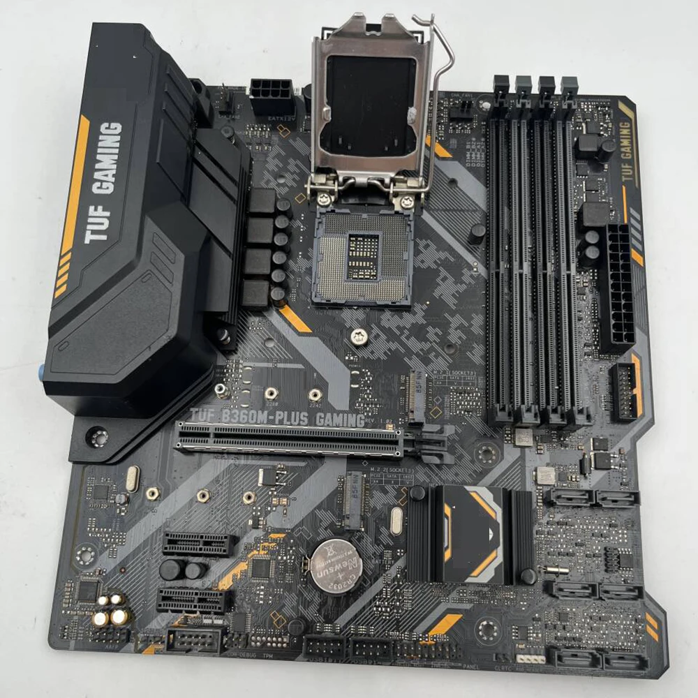 For A-s-u-s Desktop Motherboard LGA1151 4x DDR4 Max 64GB RAM Intel B360 chipset ATX HDMI SATA3 M2 DVI TUF B360 PLUS Gaming