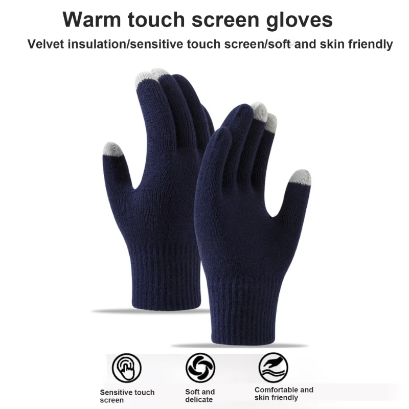 2pcs Light Weight Finger Glove Cycling Glove Biking Mitten Shock-Absorbing Glove for Daily Commute and Outdoor Fun