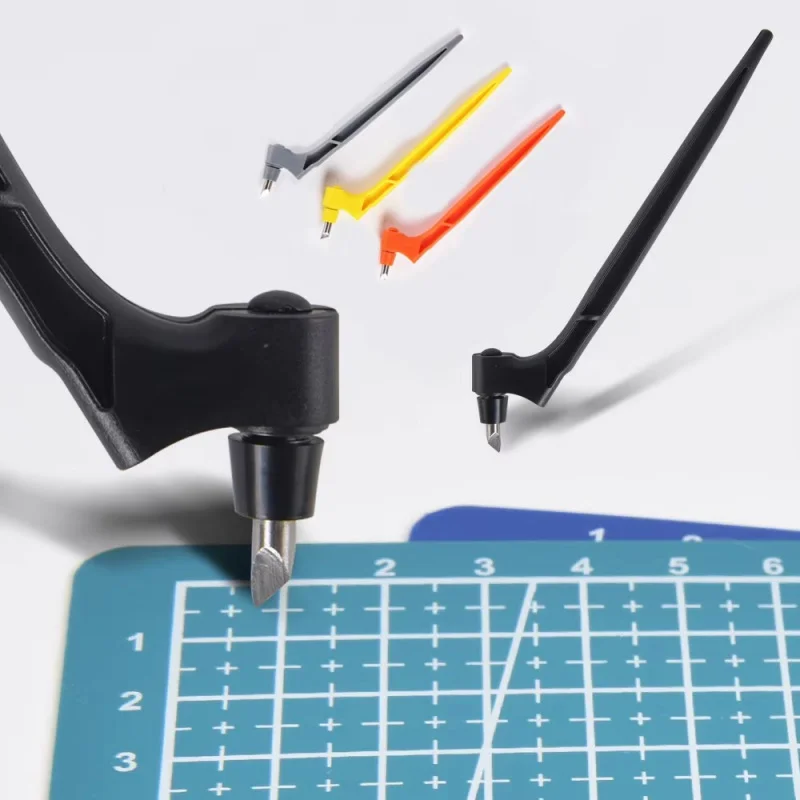 1/2/4/6/8Pcs 360 Steel Rotating Blade DIY Art Cutting Tool Craft Cutting Knife Safety Cutter Paper Knife with 3pcs Blades