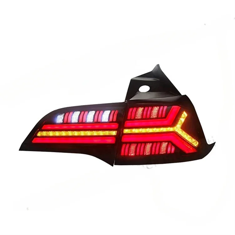 Car LED Tail Light Taillight Fo Model 3 2016 - 2021 Rear Running Light + Brake + Reverse Lamp + Dynamic Turn Signalcustom