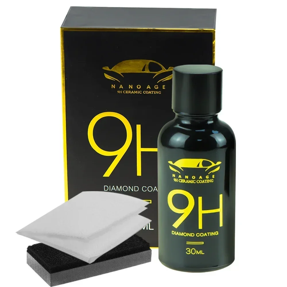 9H Car Liquid Ceramic Coat Super Hydrophobic Glass Coating Set Polysiloxane and Nano materials Ceramics For Cars