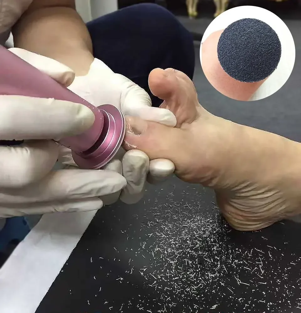 60 pz/lotto sostituzione del piede file di carta vetrata disco carta abrasiva accessorio per strumento elettrico per rimozione calli del piede strumento pedicure