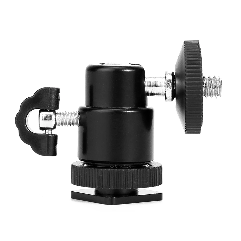 1/4インチネジ付きミニアルミニウム三脚,Canon,Nikon,ビデオ,DSLR,カメラ用フラッシュホルダー