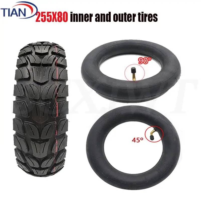 

10 Inch Electric Scooter Tire 80/65-6 255X80 for KUKIRIN G2 Max Inokim oxo Kugoo M4 G1 Dualtron VICTOR EAGLE Zero 10X