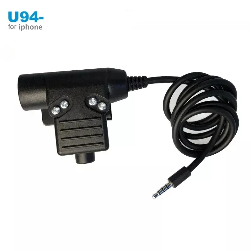 U94 PTT Headset Military Adapter for Z-Tactical for IPhone Cellphone 3.5mm Plug