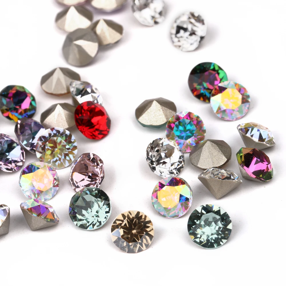 

1088Manicure Shiyue Facial Pointed Diamonds Eight Large Eight Small Diamonds33Sections Three-dimensional Stacked DiamondsJewelry