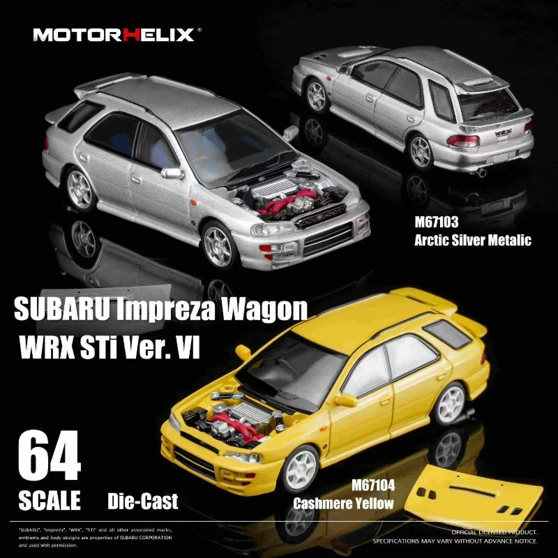 

MH 1:64 Subaru Impreza WRX STi Version VI Cast Iron Alloy Car Model, Boys' Holiday Gift Toy, Adult Collection Decoration Piece.