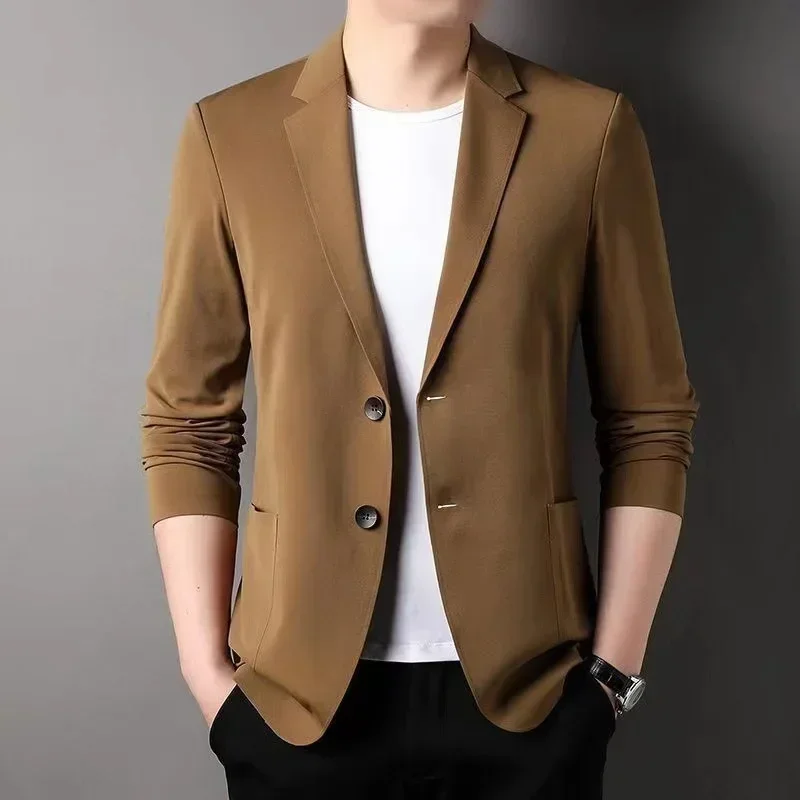 Summer New Plus Size Sunscreen Light Mature Men's Casual Small Suit Light And Thin Business Blazer