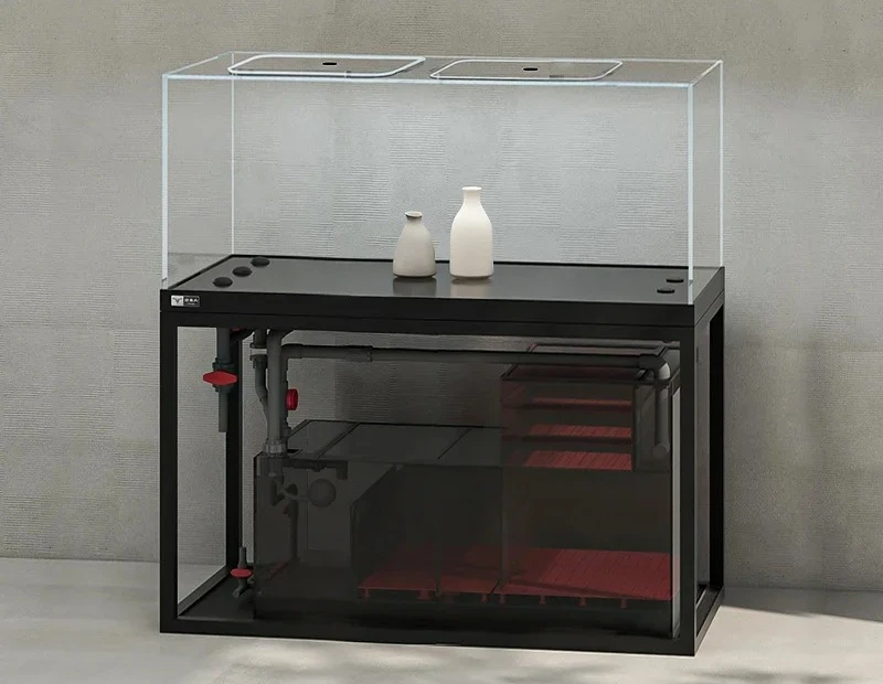Y  Industrial Style Bottom Filter Dragon Fish Tank Living Room Medium-Large Ultra White Glass Intelligent Aquarium