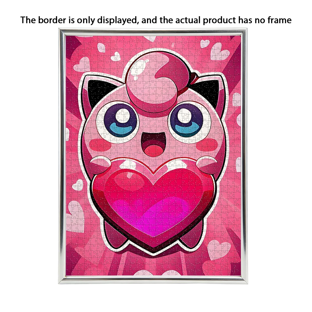 Jeu de puzzle en bois Pokemon Jigglypuff - Jouet éducatif en différentes tailles de pièces 108/200/300/500/1000 pièces disponibles