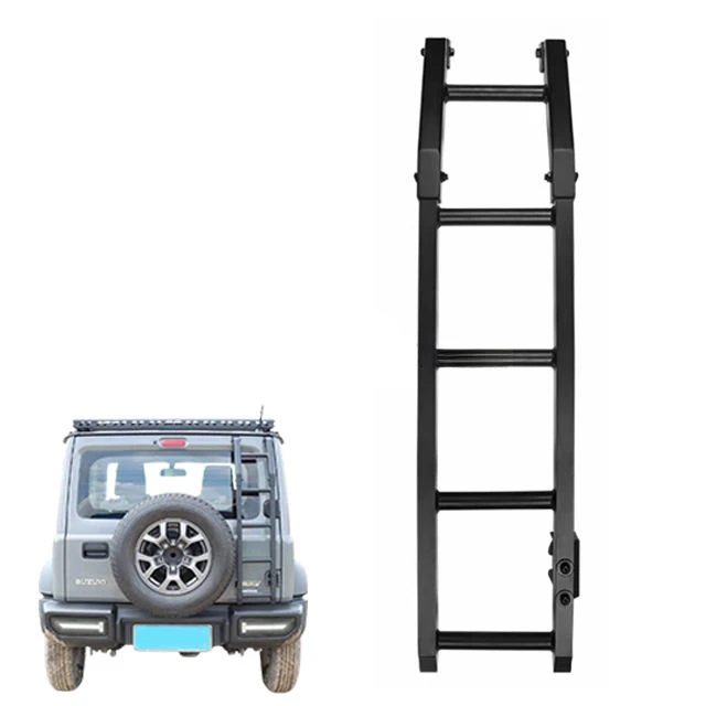 High Quality Aluminum Alloy Roof Rack Ladder Rear Door Ladder Rear Ladder for Suzuki Jimny Accessories JB64 JB74