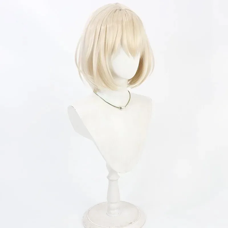 Sepatu CyRed Wig Cosplay Nikke Dewi Kemenangan Rambut Sintetis Pendek Tahan Panas Pirang Permainan Peran Pesta Halloween + Topi Wig