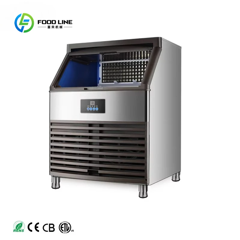 

Индивидуальный заводской коммерческий электрический кубический льдогенератор большой емкости, компактный, из нержавеющей стали, энергоэффективный класс 1,