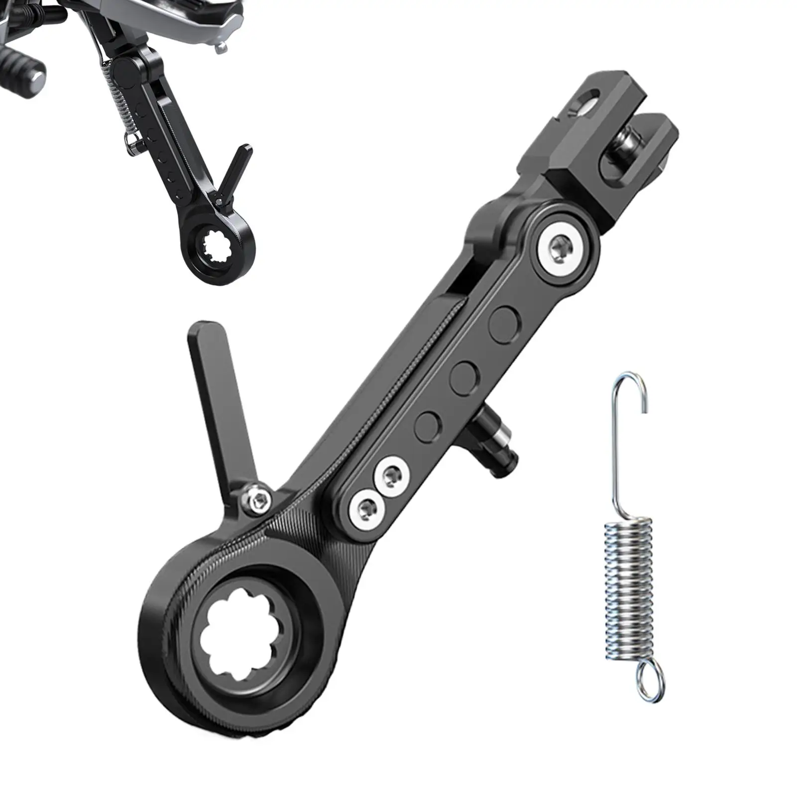 

Motorcycle Stand Alloy Strong Load-Bearing Capacity Adjustable Parking Kickstand For Electric Motorbik For Men Women Boys Girls