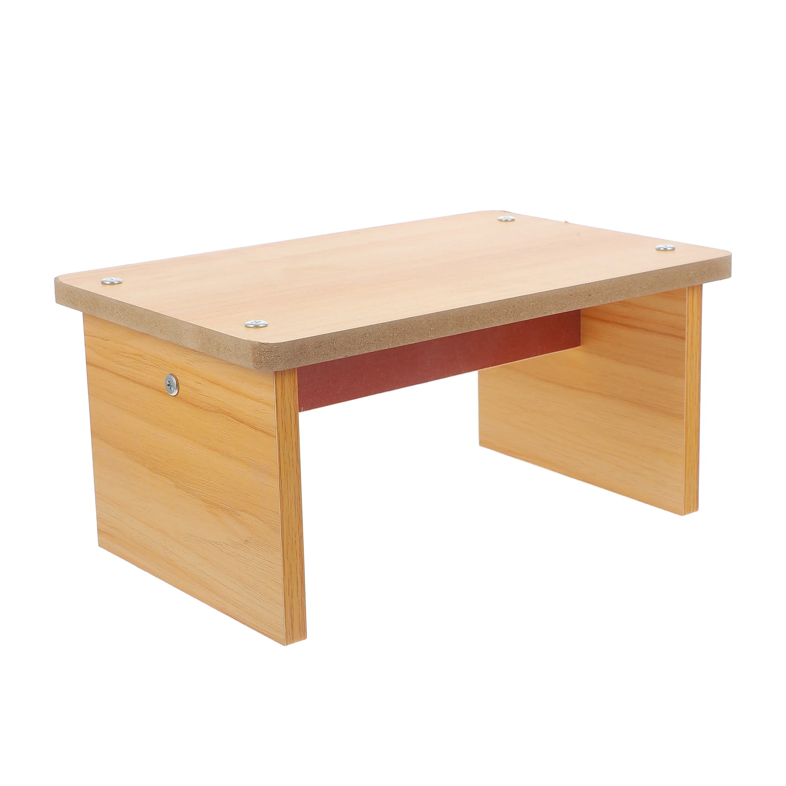 Piede in legno antiscivolo, resistente, portante, portatile, di piccole dimensioni, materiale in legno, gradino confortevole per bagno, WC, ufficio