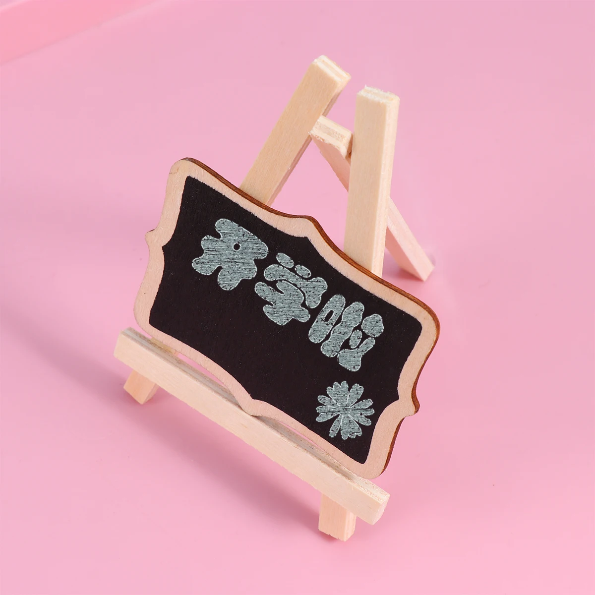 

Mini Blackboard Small Wooden Desktop Household Bamboo Leave Message Practical Environmental Safe