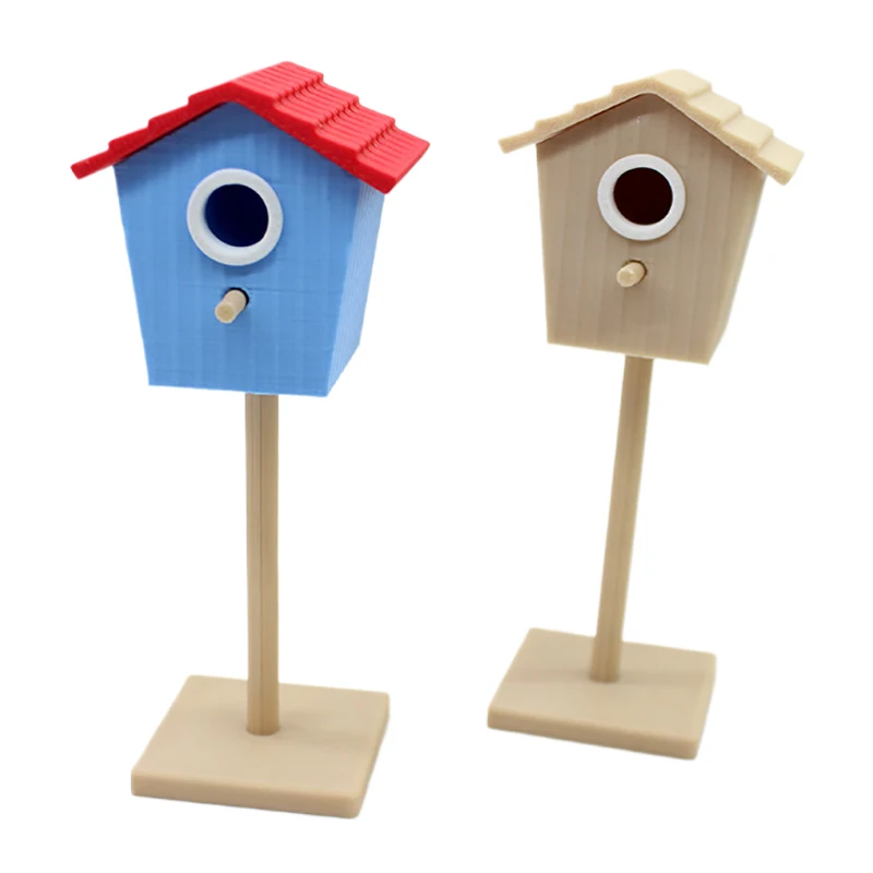 1:12 casa de muñecas en miniatura, casa de pájaros, jardín, patio, modelo de decoración, juguete, accesorios para casa de muñecas