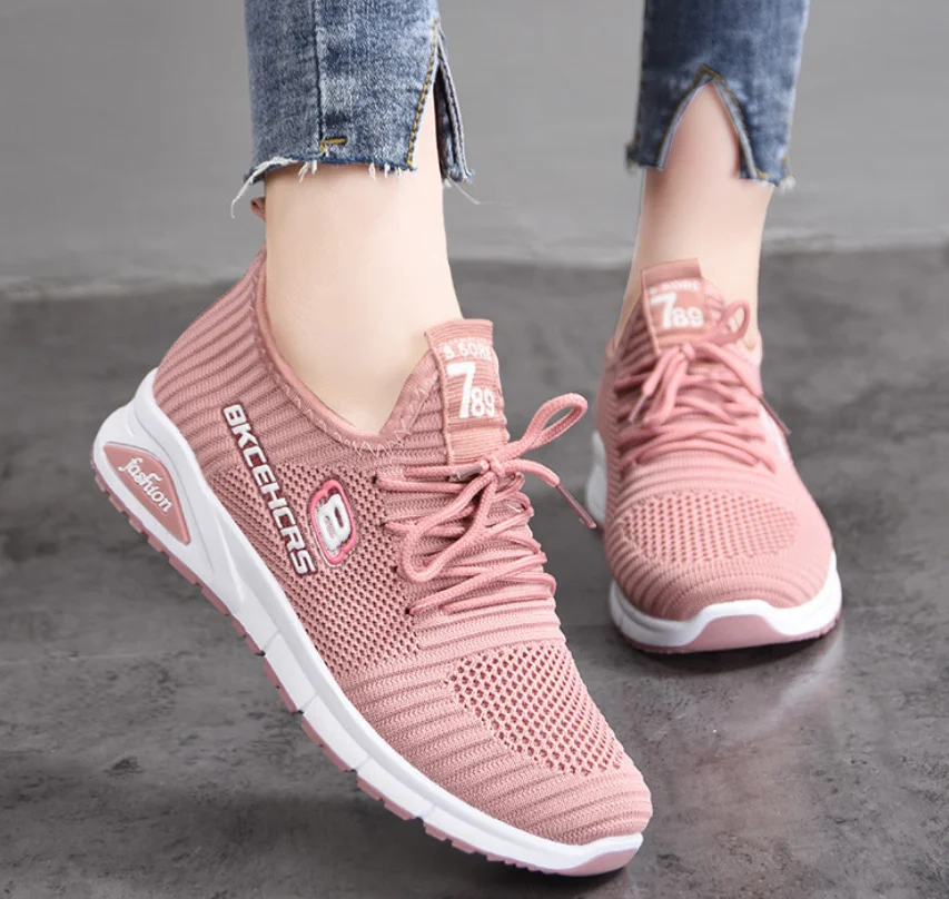 Women Running Outdoor Sports Sneakers Shoes Fashion Mesh Breathable Summer Ladies Casual Shoes Utralight Female Walking Shoes