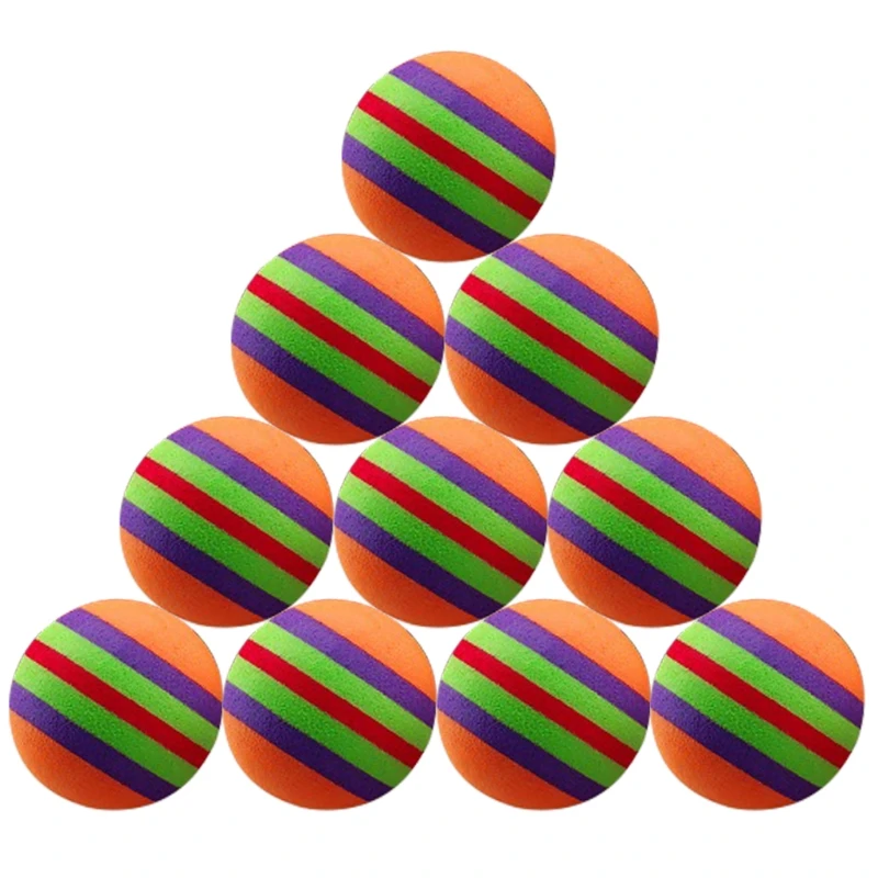 EVA Foam Balls for Dogs and Cats, Throwing Interactive Balls, Training Playing Balls, Chewing Rattle, Kitten Practice Activity