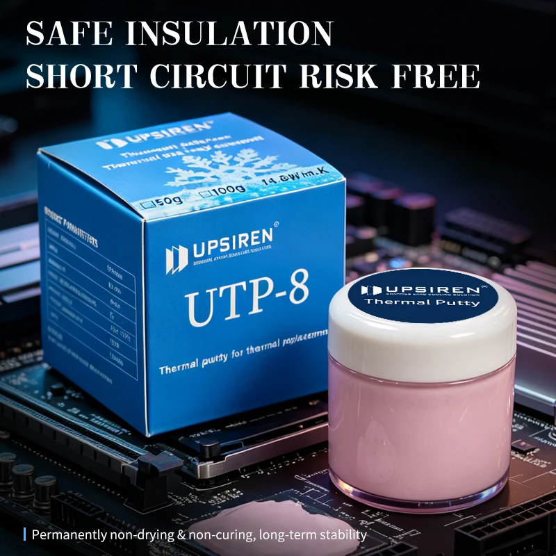 UPSIREN UTP-6/UTP-8/UTP-X Thermal Putty for GPU BTC Graphics Card Thermal Pad Replacement Non-Conductive Custom Thickness