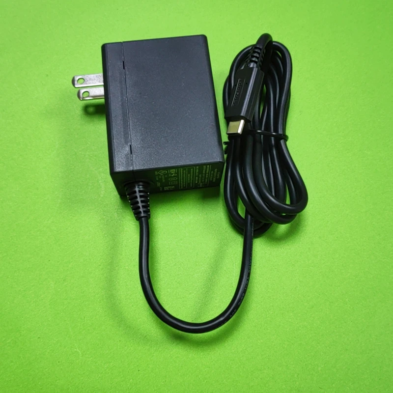 Carregador Adaptador de energia para Nintendo Switch, NS Game Console, EUA Plug, Adaptador AC, Soquete Tipo C, Home Wall