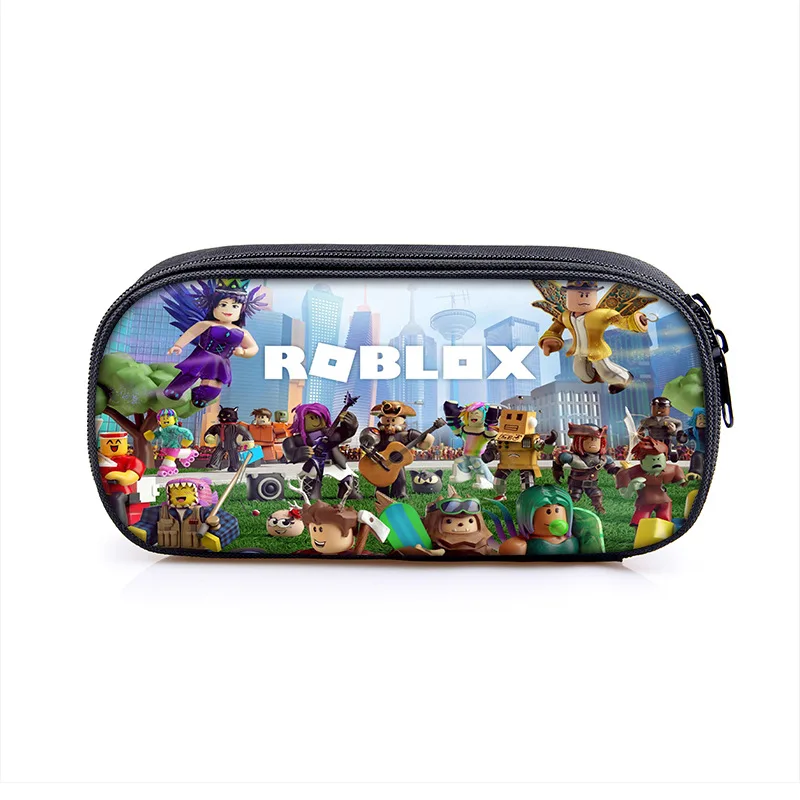 Roblox Game Large Capacity Stationery Box Game Cartoon Peripheral Stationery Pen Storage Bag Pen Pencil Birthday Gift view 5