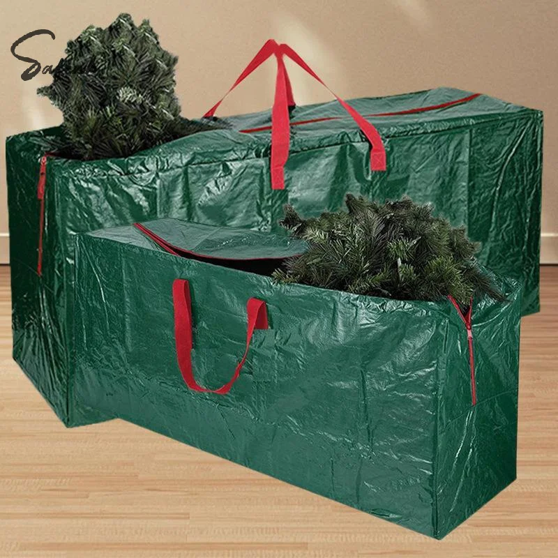Heavy Duty Christmas Tree Home Decor Waterproof Storage Bag Multifunctional PE Organizer Reinforced Handles