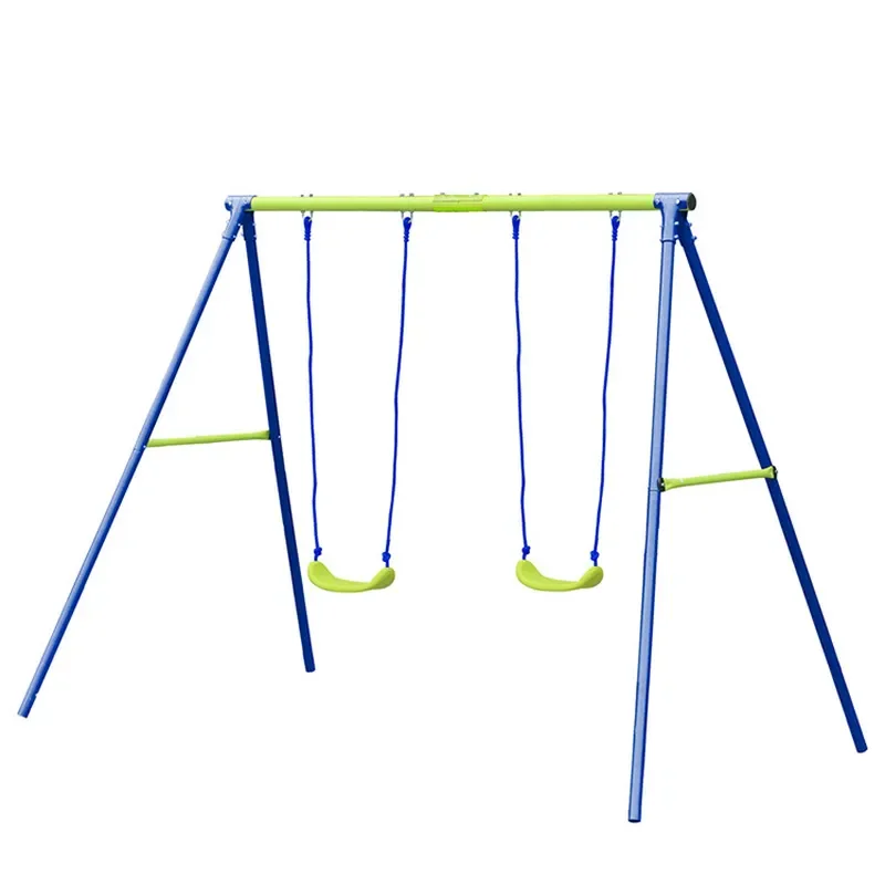 Outdoor children's swing frame, courtyard household double hanging chair, adult load-bearing swing amusement facilities