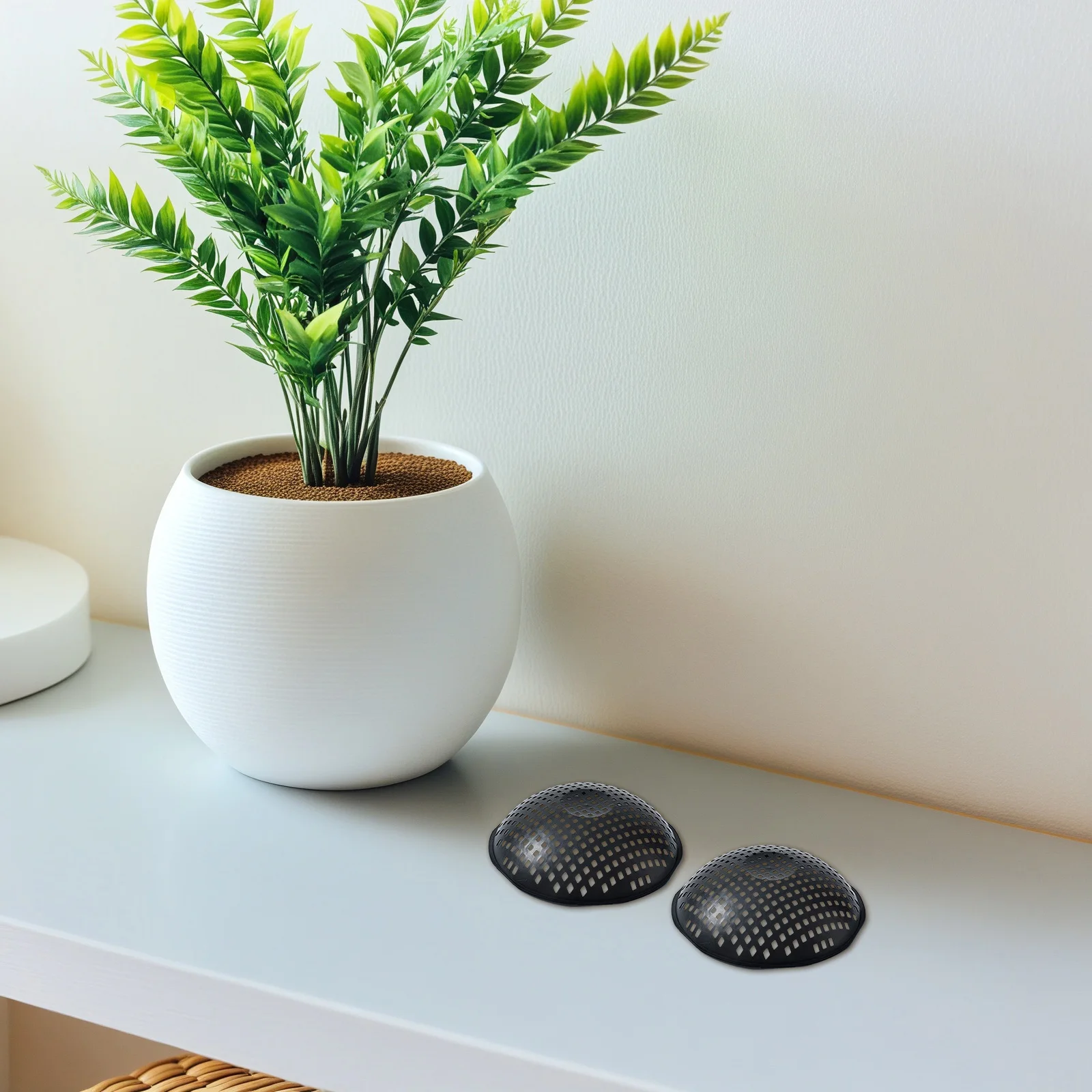 10 Buah Bantalan Jaring Lubang Pot Bunga Plastik, Alas Penyaring Air untuk Pot Tanaman, Tahan Lama, untuk Bonsai, Filter Drainase untuk Dalam dan Luar Ruangan