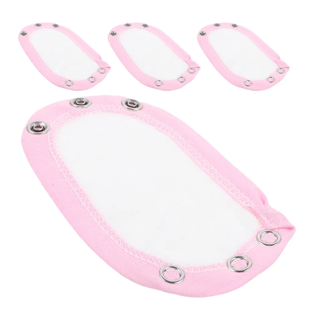 4Pcs Adjustable Bodysuit Extenders Cotton Universal Romper Extension Patches for Baby Jumpsuit Lengthening Quick Diaper Changes
