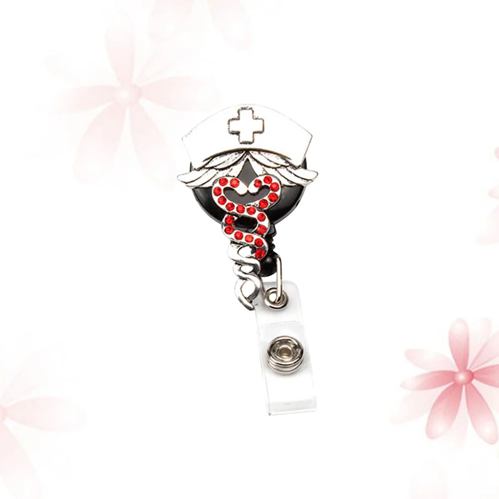 

Red Retractable Id Badge Reel Stylish Shaped Design for Name Tags Keys Business Exhibitions Practical Convenient