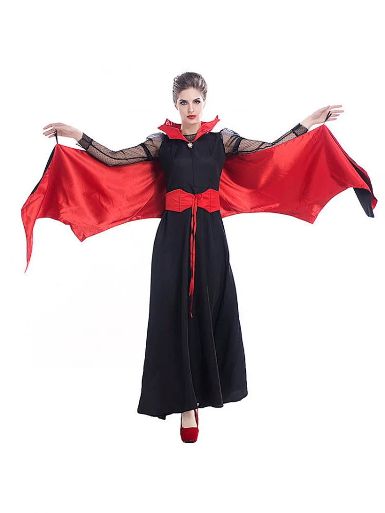 

Halloween Women's Costume Unique Devil Role-playing Cosplay Bat Clothes Ethnic Stage Costume for Young Women