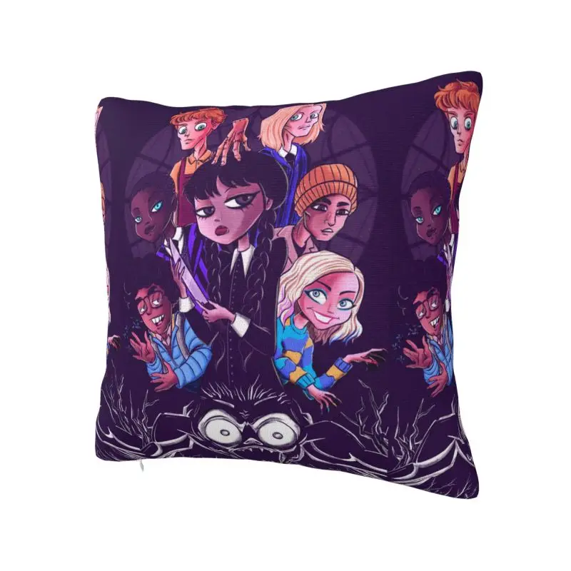 Custom Wednesday Addams And Family Cushion Cover Decoration 3D Print Throw Pillow for Living Room Two Side