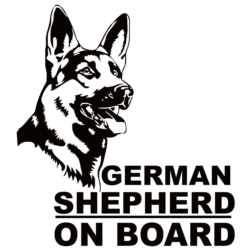 

Jpct German Shepherd Dog Car Sticker Decoration Car Motorcycle External Accessories Off Road Multi Size Polyethylene Decal