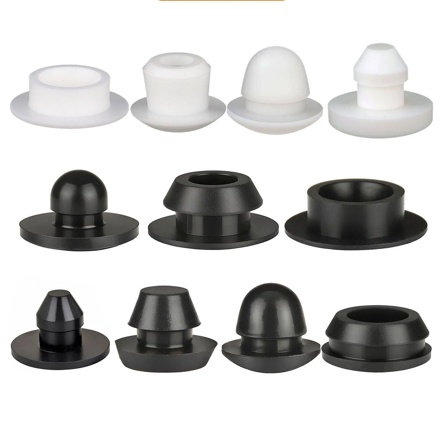 3mm~14mm Silicone Plug Rubber Stopper T-plug Soft Match High Elasticity Cover Seismic Eyelet Muffling Thermostability