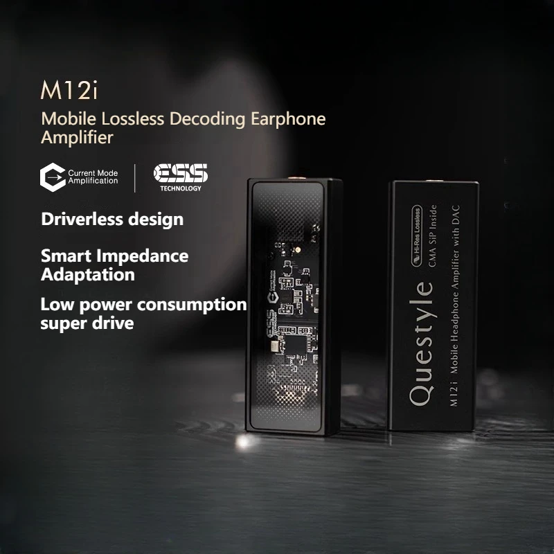 Questyle M12i ESS Flagship Portable USB DAC/AMP ES9281AC Chip Hi-res PCM DSD512 Adaptable Gain Modes Headphone Amplifier 3.5mm