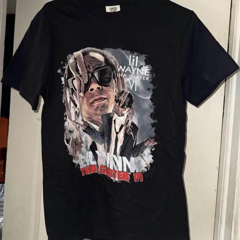 Lil Wayne Shirt Mens Small Black Tha Carter VI Tour Graphic Rap T-Shirt