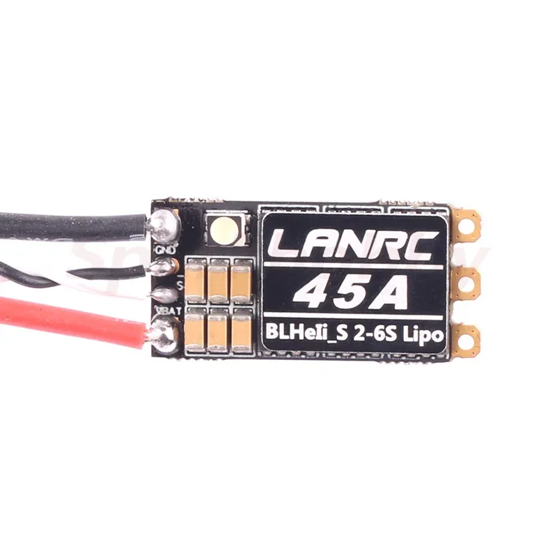 NEW LANRC 35A/45A BLHeli_S 2-6S Lipo ESC Built-in Programmable RGB LED D-Shot 150/300/600 ONESHOT125 For RC FPV Quadcopter