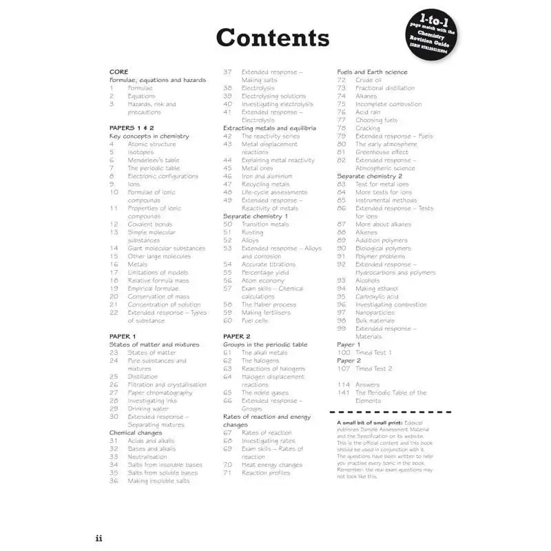 بيرسون مراجعة Edexcel GCSE مصنف مراجعة مؤسسة الكيمياء لعام 2025 و2026 امتحانات Nigel Saunders 9781292131931