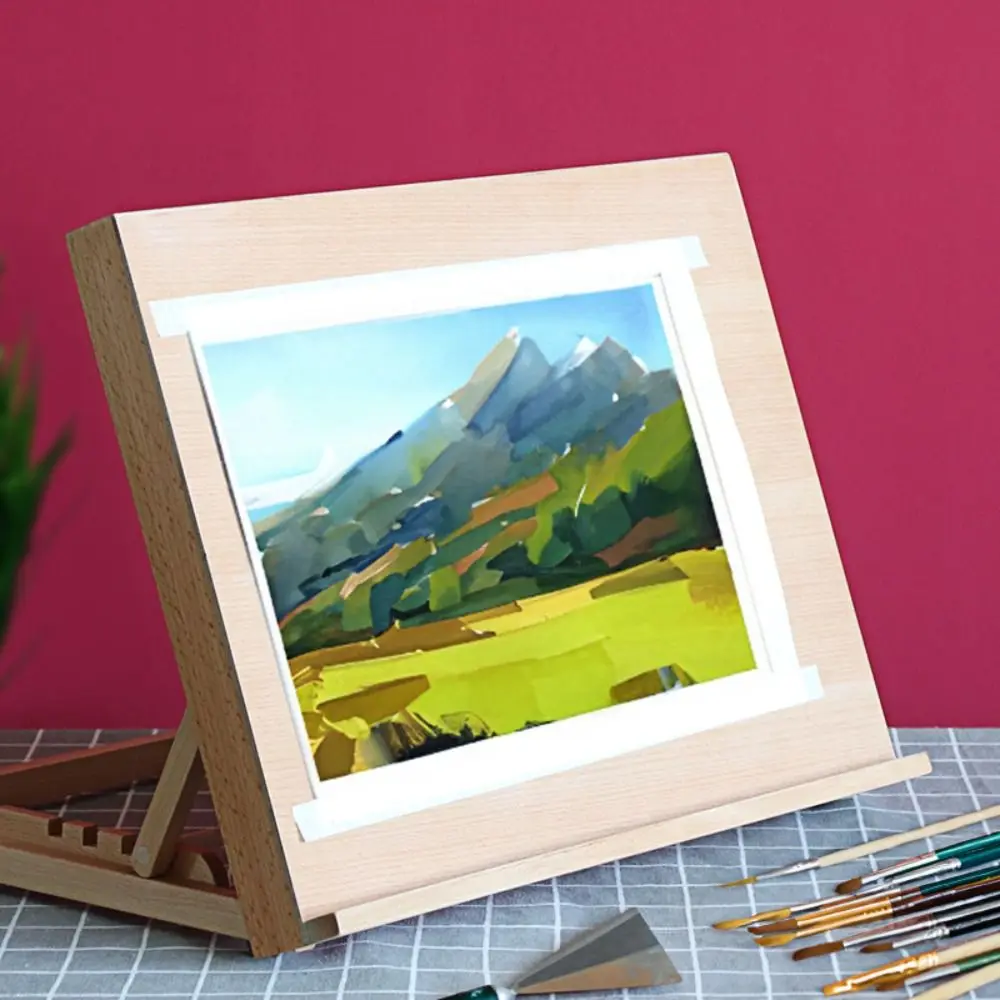 

Adjustable Beech Wooden Table Easel Multifunction Oil Paint Art Painting Easel Box Folding Professional Sketch Drawer Box