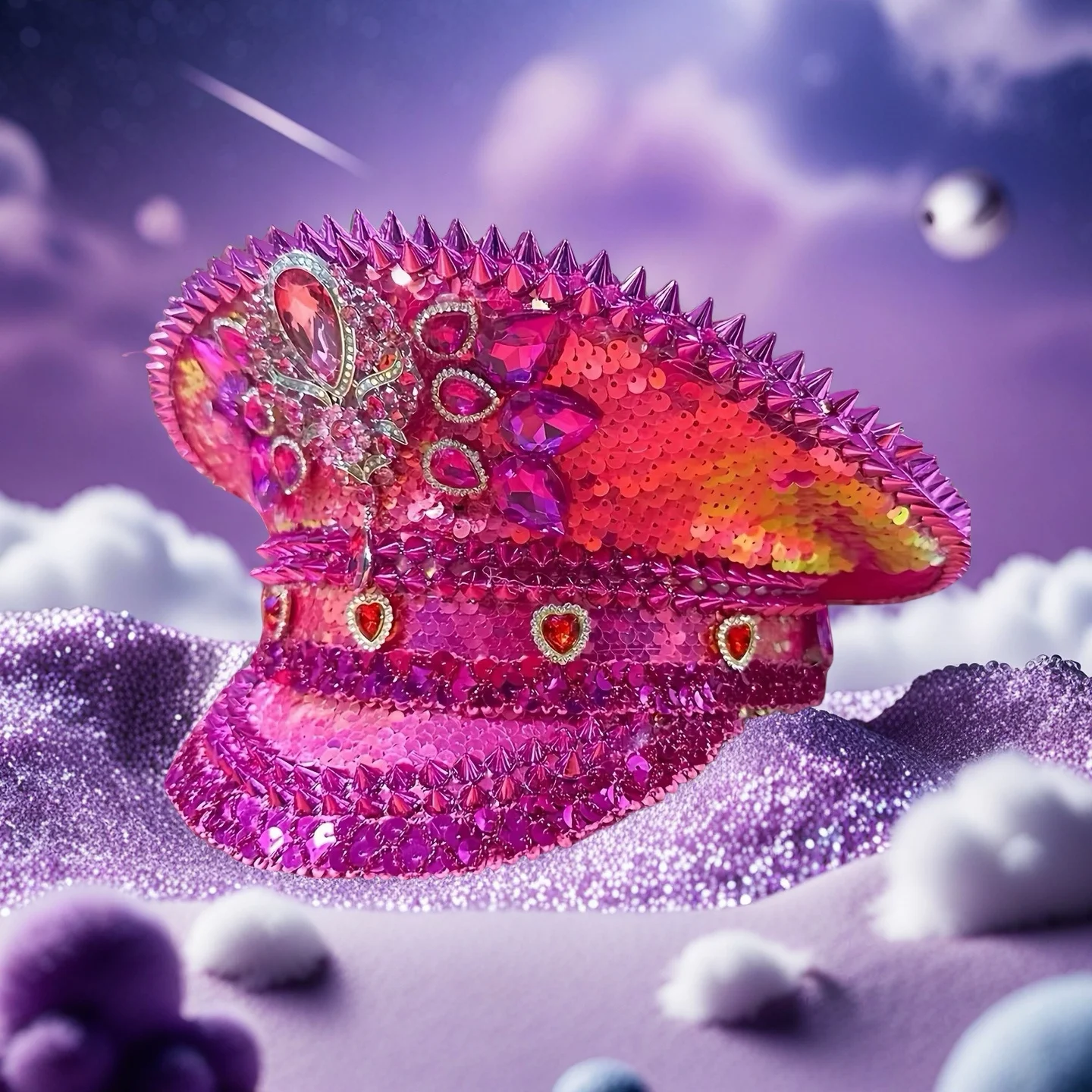 Hongluan emblema capitão chapéus strass para homem ardente festival mulher, traje de halloween chapéu adulto, cosplay acessórios femininos