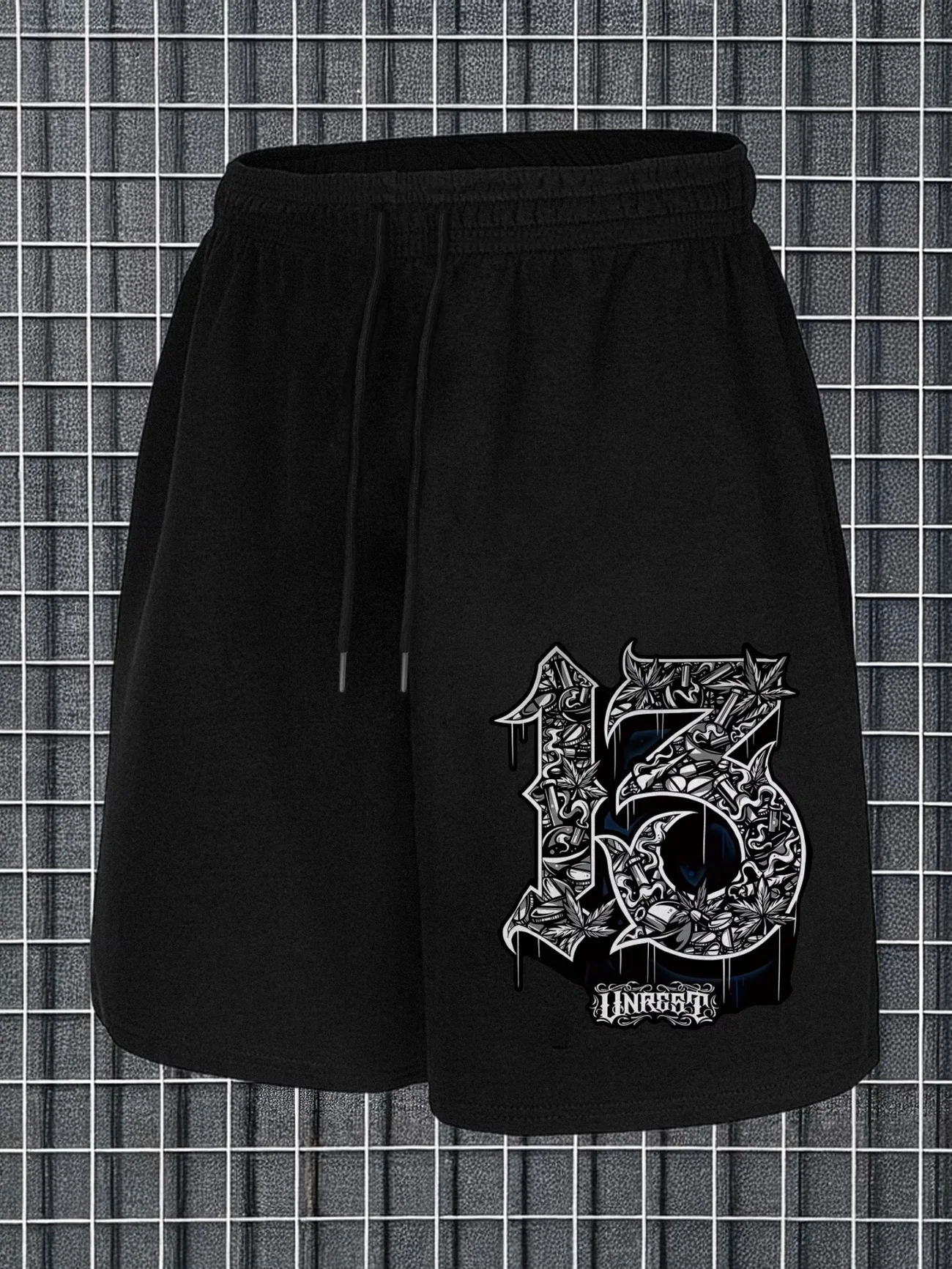 

Men's Summer Shorts Number 13 Pattern Athletic Shorts Sweatpants Sport Jogging Beach Pant Casual Oversize Cotton Trendy Harajuku