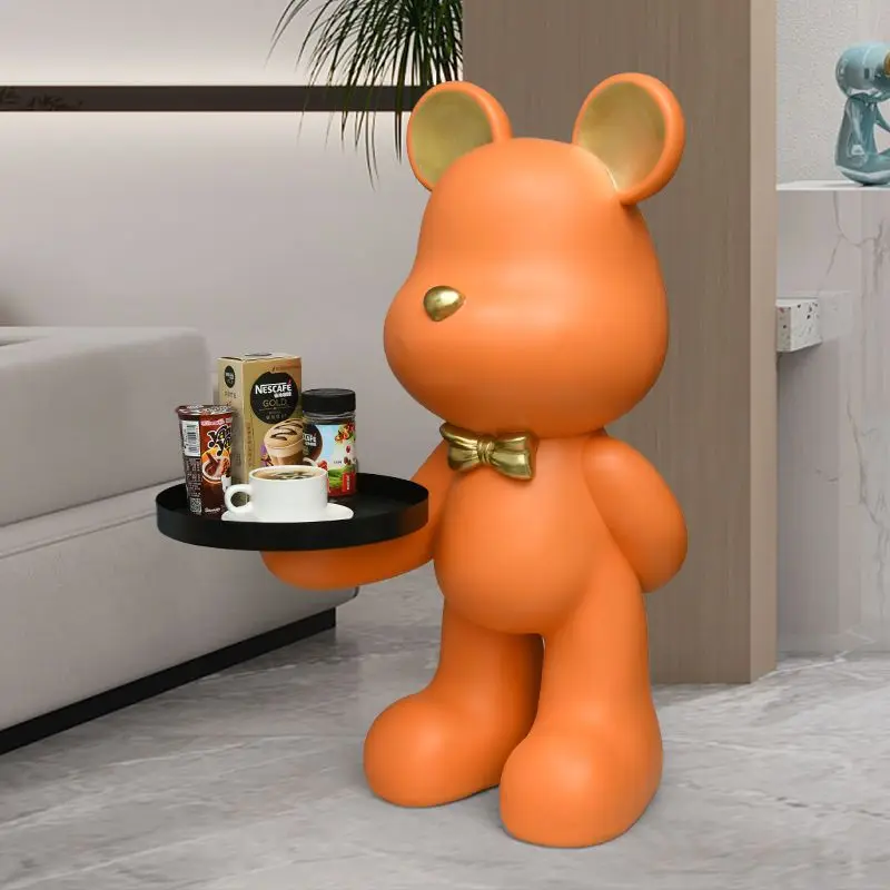FORREC Moderne Simple Golden Panda Ornements Décorations Salon Bureau TV Cabinet Sculpture Cave À Vin Ameublement Beau Cadeau Céramique Statue-C