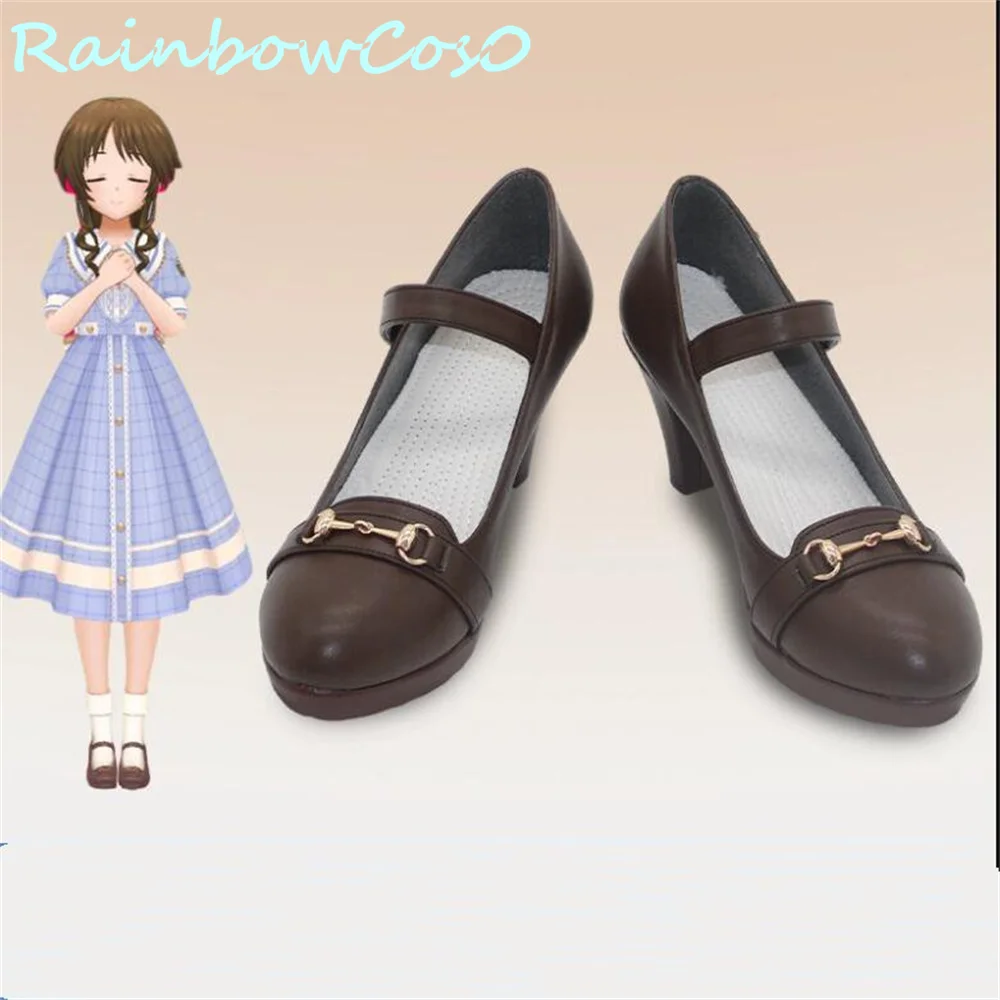 

Takamori Aiko THE IDOLM@STER Cosplay Shoes Boots Game Anime Halloween Christmas RainbowCos0 W3514