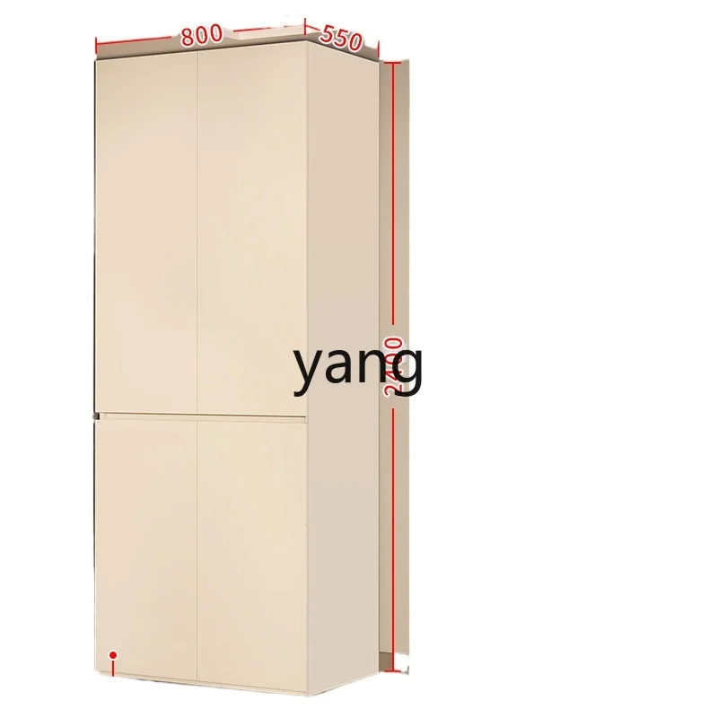 LH， log cream wind corner segmented wardrobe arc household bedroom storage wardrobe